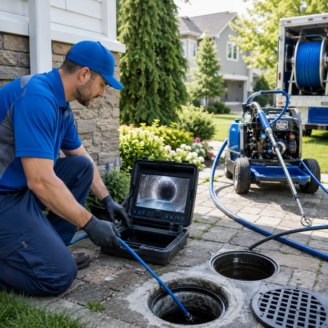 Outdoor drain cleaning professionals serving Amsterdam, OH